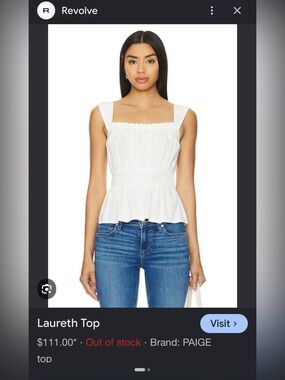 PAIGE Laureth top. New with tags!
